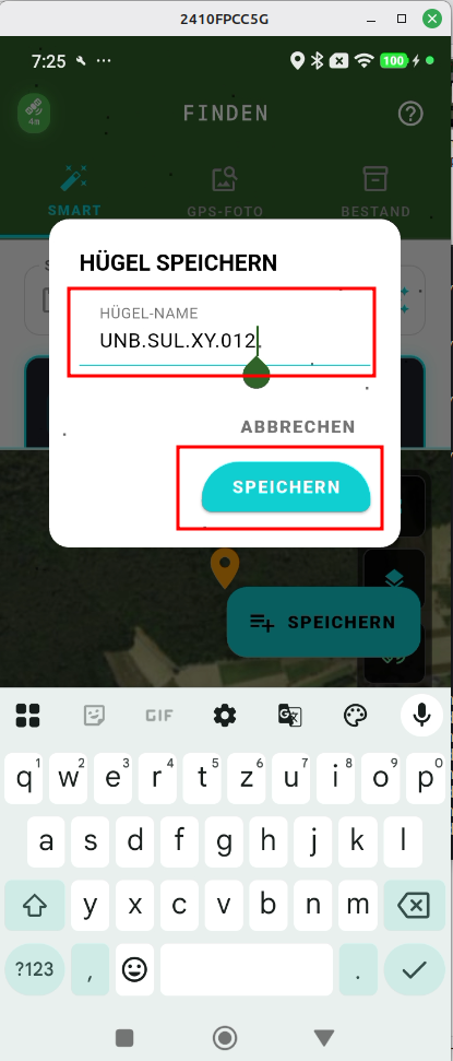 Schritt 7: Namen vergeben