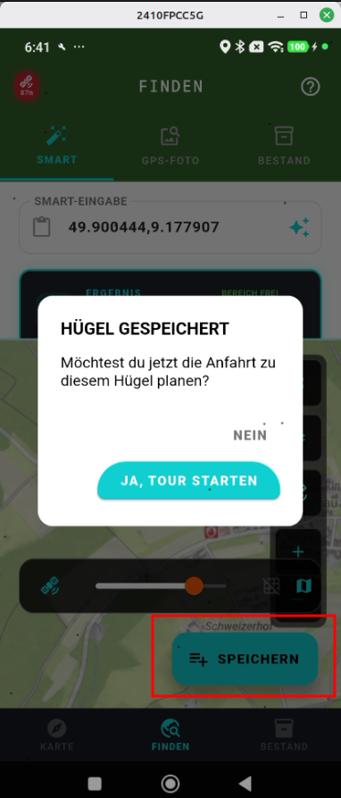 Schritt 8: Tour starten