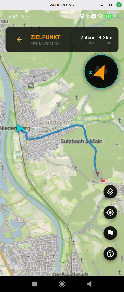 Schritt 9: Tour berechnet und angezeigt